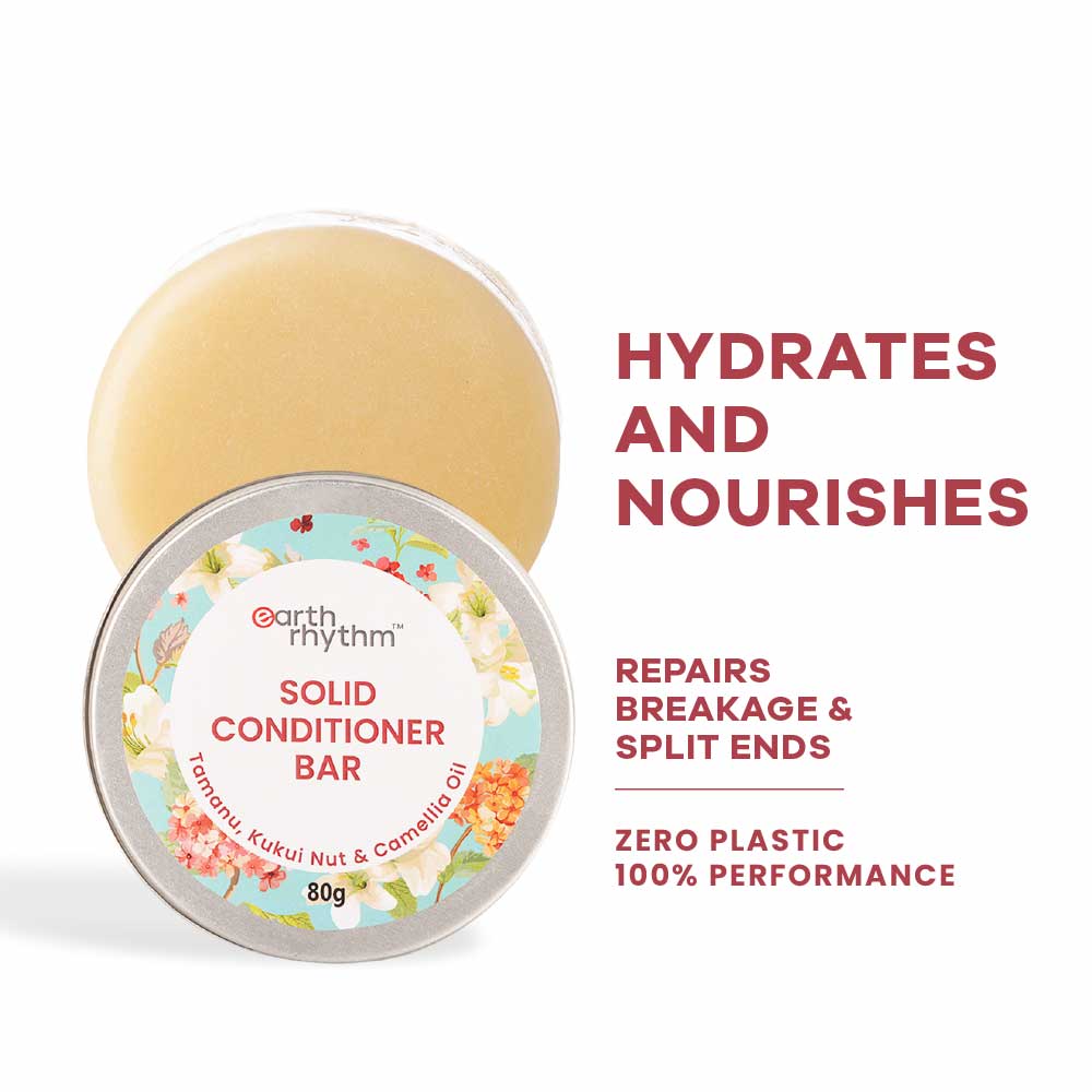 SOLID CONDITIONER BAR - TAMANU, KUKUI NUT & CAMELLIA OIL - 80g