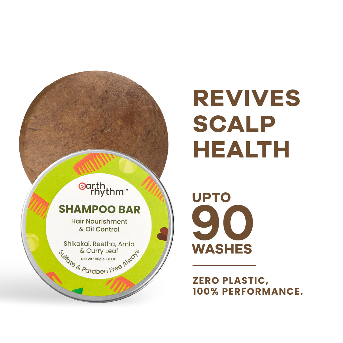 SHAMPOO BAR WITH SHIKAKAI, REETA, AMLA & CURRY LEAF