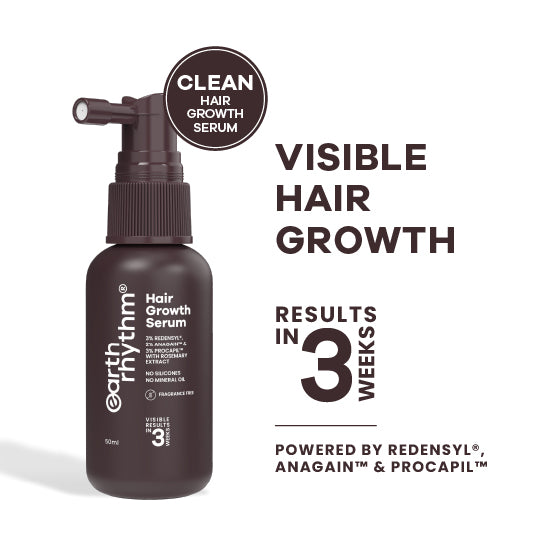 Hair Growth Serum with 3% Redensyl, 2% Anagain & Procapil. Visible Results in 3 Weeks