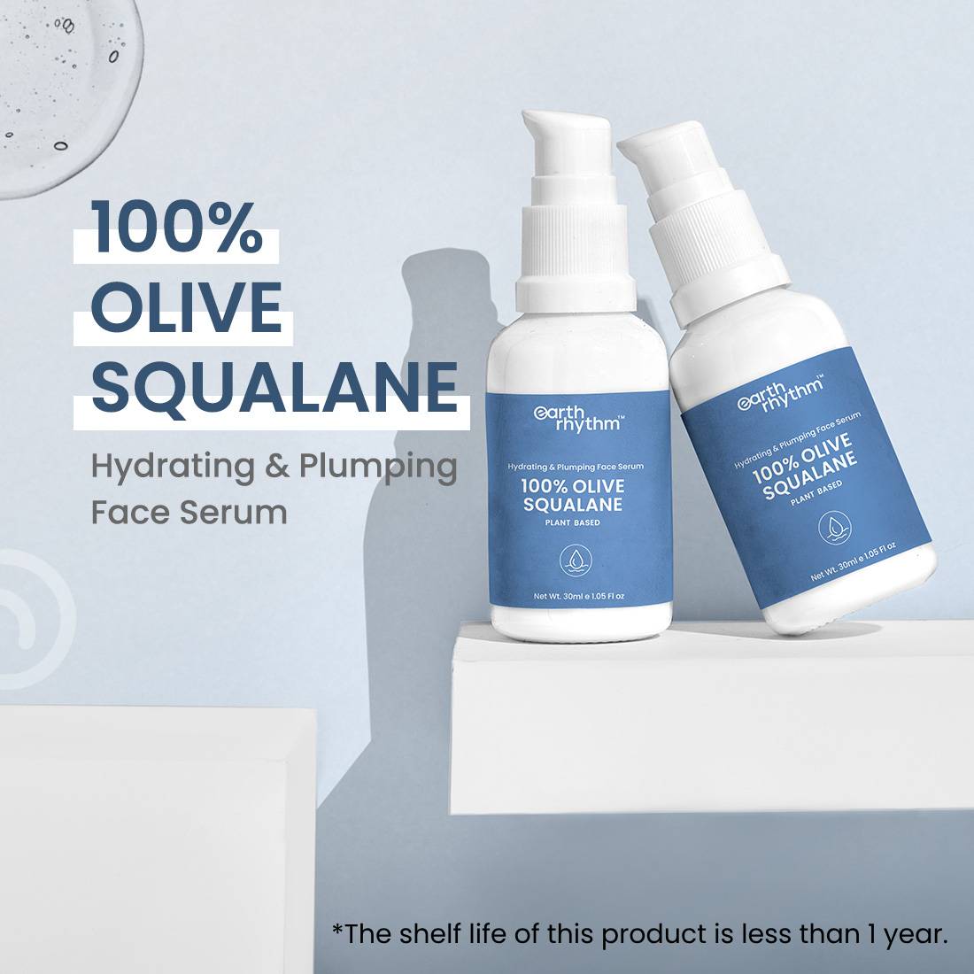 100% OLIVE SQUALANE HYDRATING FACE SERUM