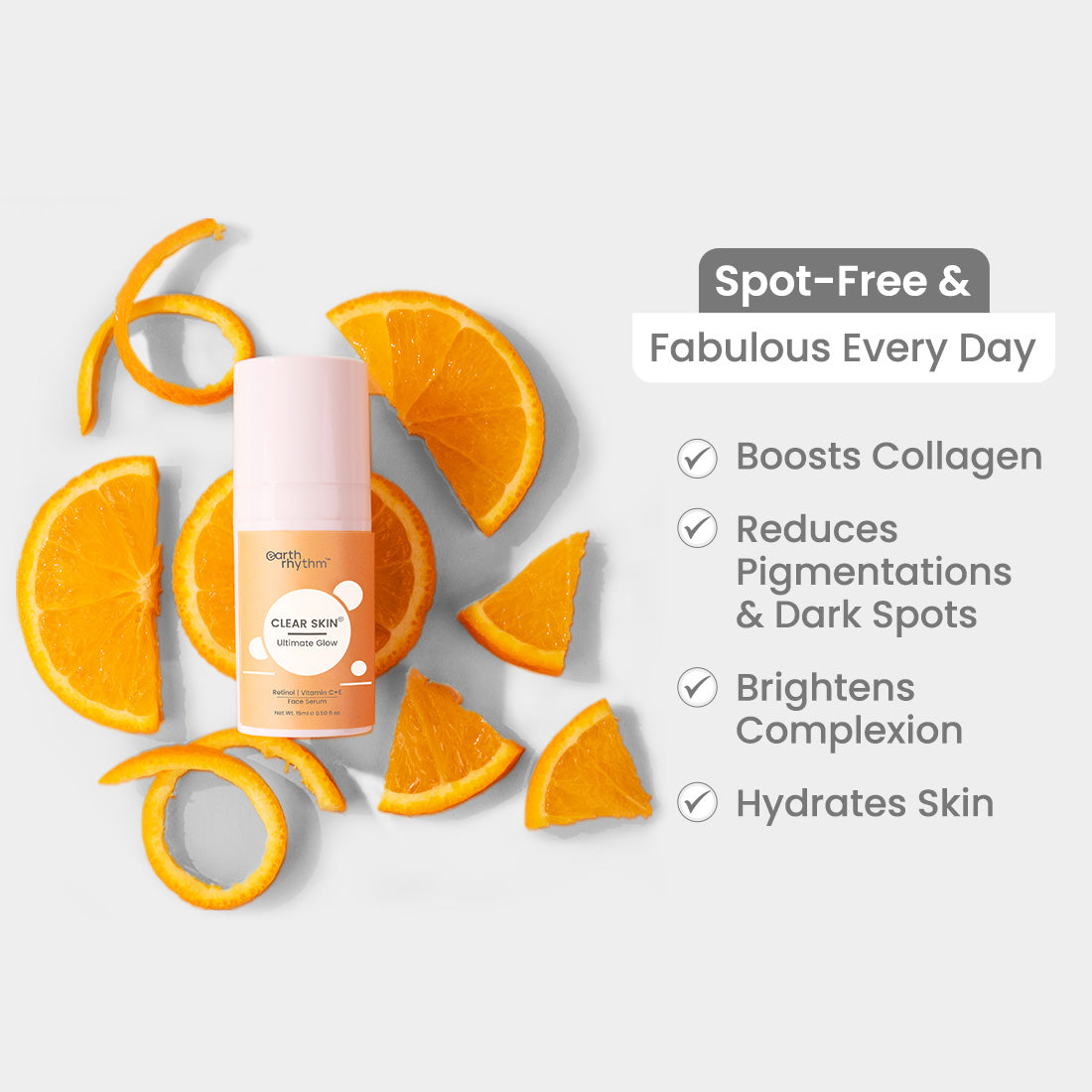 CLEAR SKIN SERUM - VITAMIN C + E, RETINOL, & HYALURONIC ACID