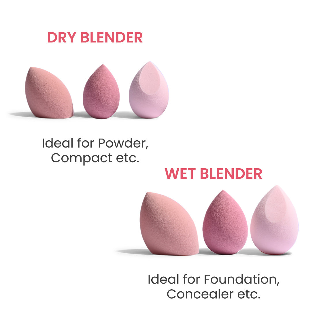 MAKE UP BLENDER (PACK OF 4)
