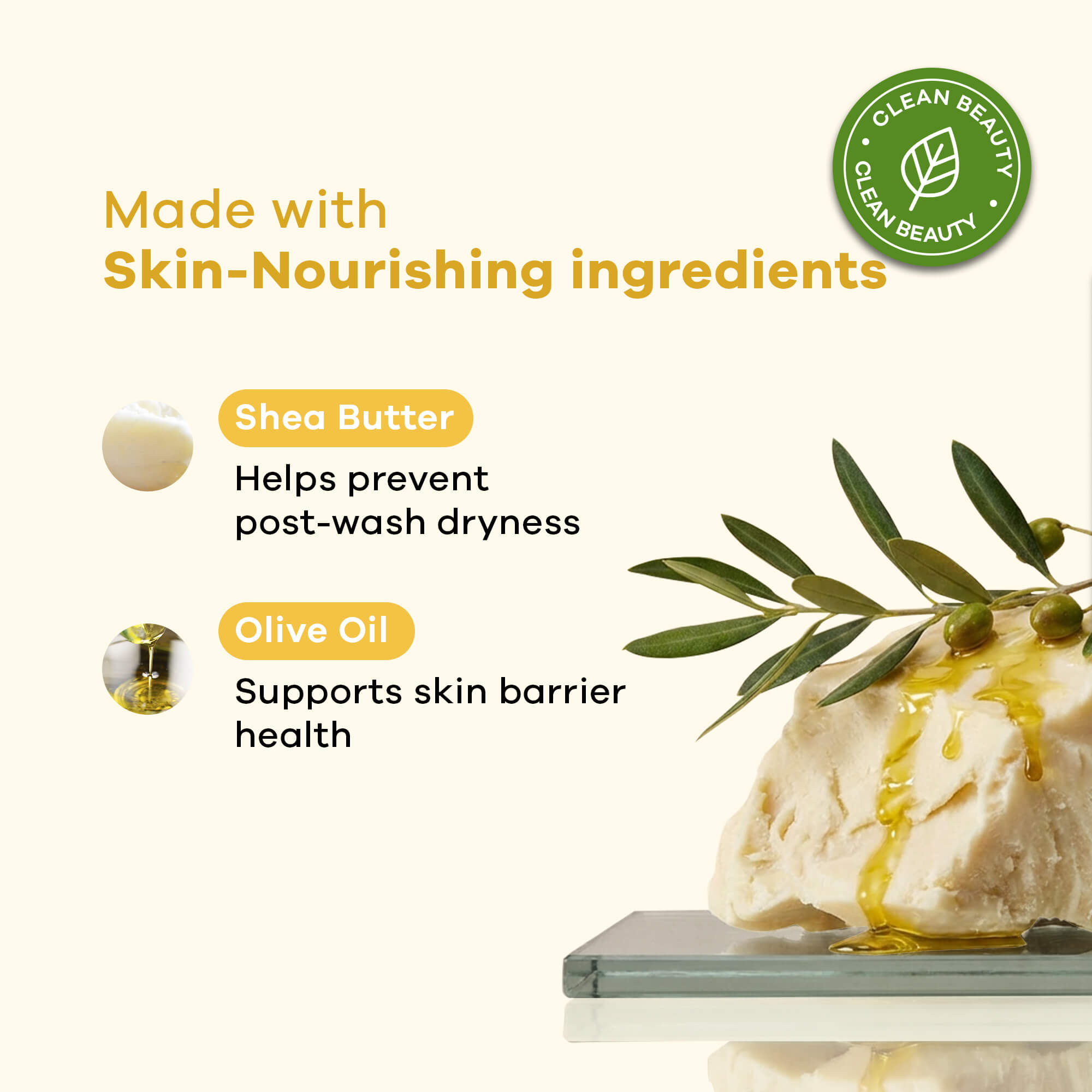 VANILLA CREAM BUTTER CREAM SOAP - 160 gm