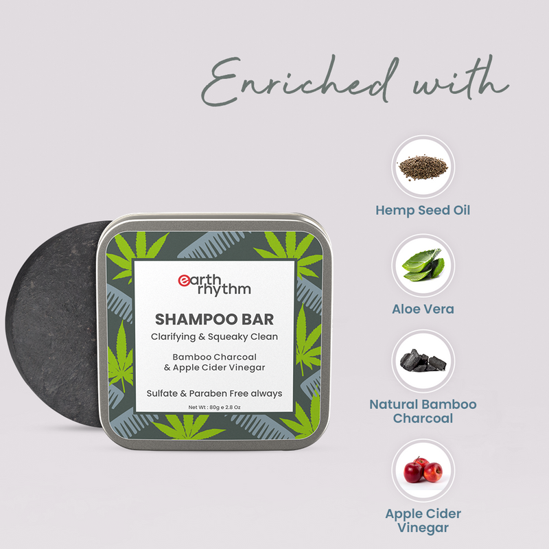 HEMP AND CHARCOAL SHAMPOO BAR