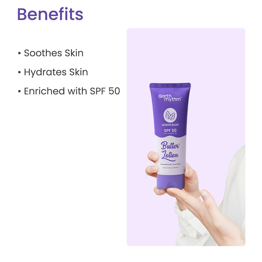 LEMON BALM SPF-50 BUTTER LOTION