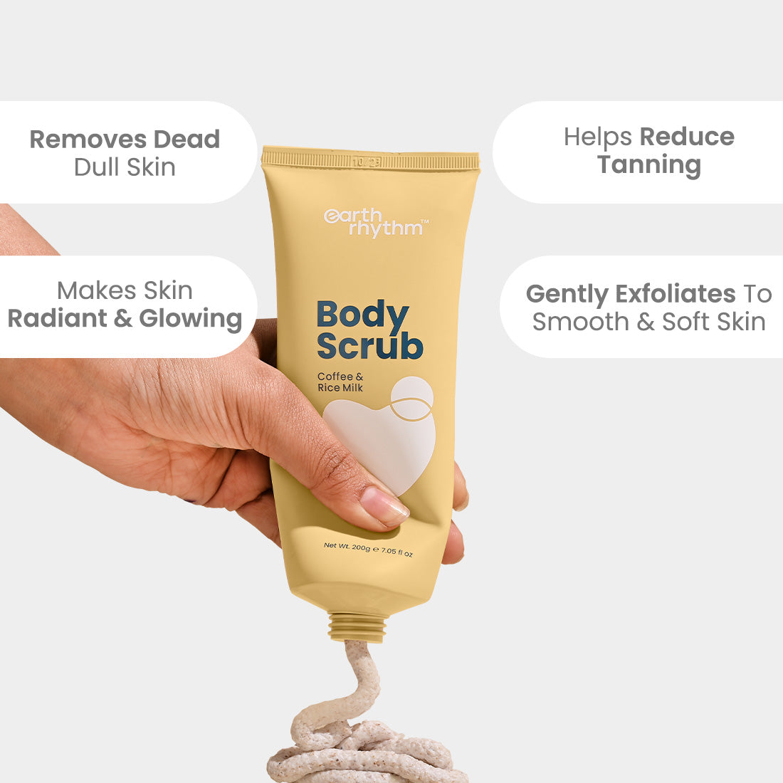 BODY SCRUB COFFEE & RICE MILK