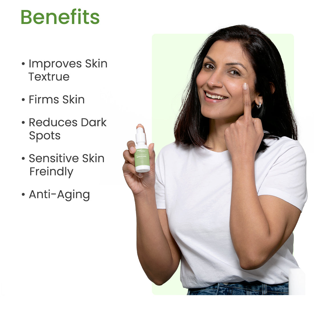 SKIN SMOOTHENING SERUM - BAKUCHIOL EXTRACT