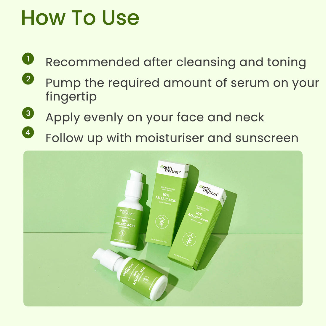 10% AZELAIC ACID - SKIN BRIGHTENING FACE SERUM - 30ML