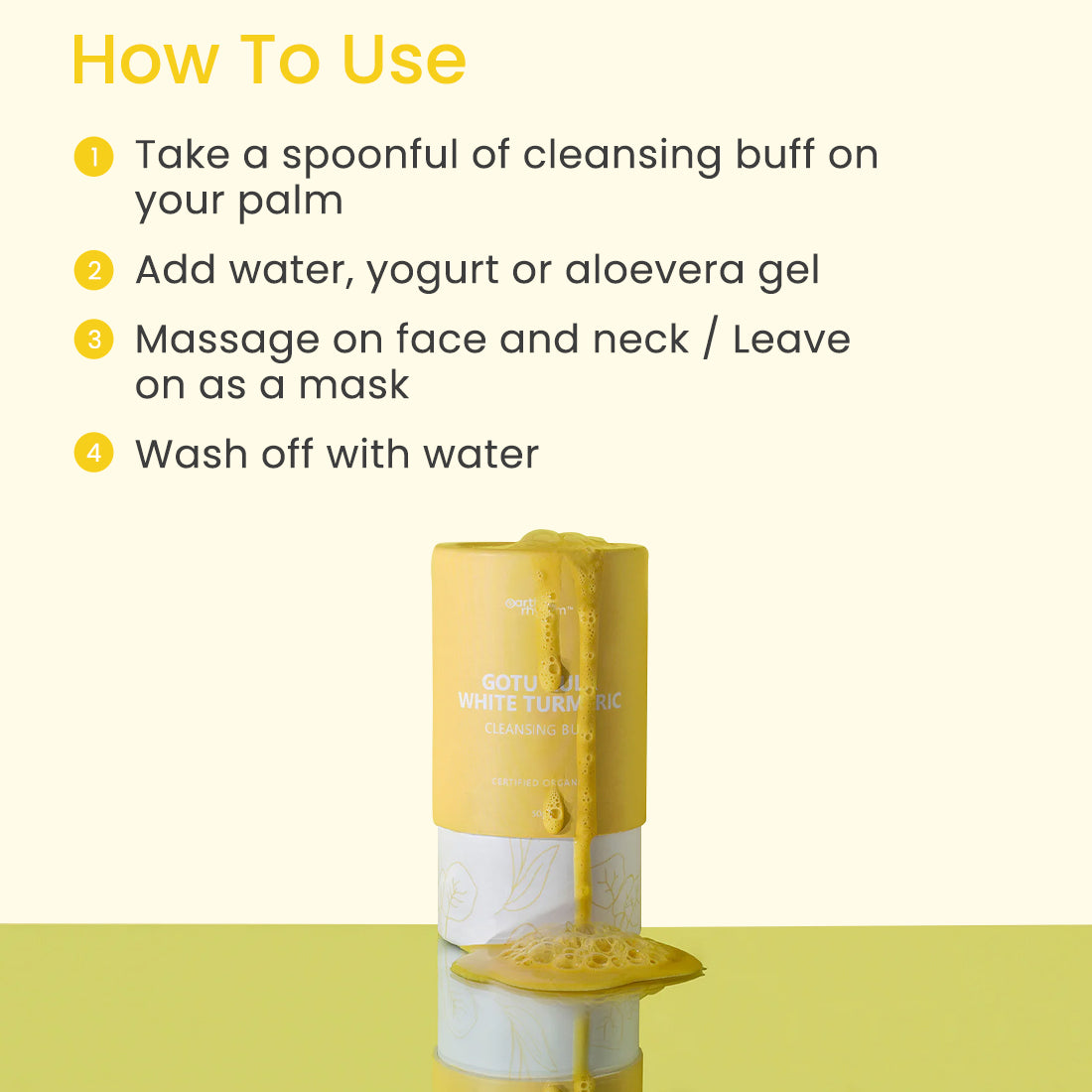 GOTU KULA & WHITE TURMERIC CLEANSING BUFF