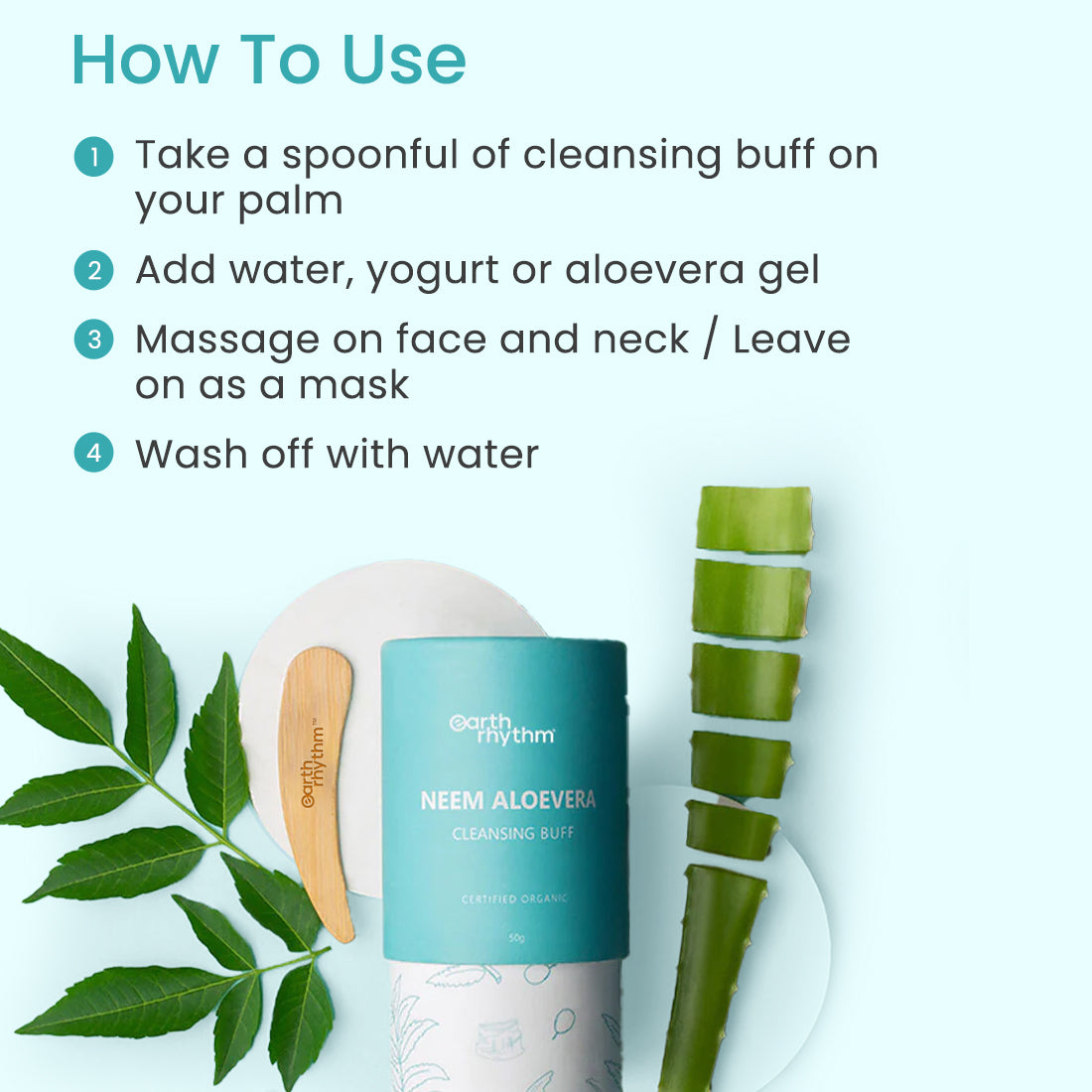 NEEM & ALOEVERA POWDER CLEANSING BUFF