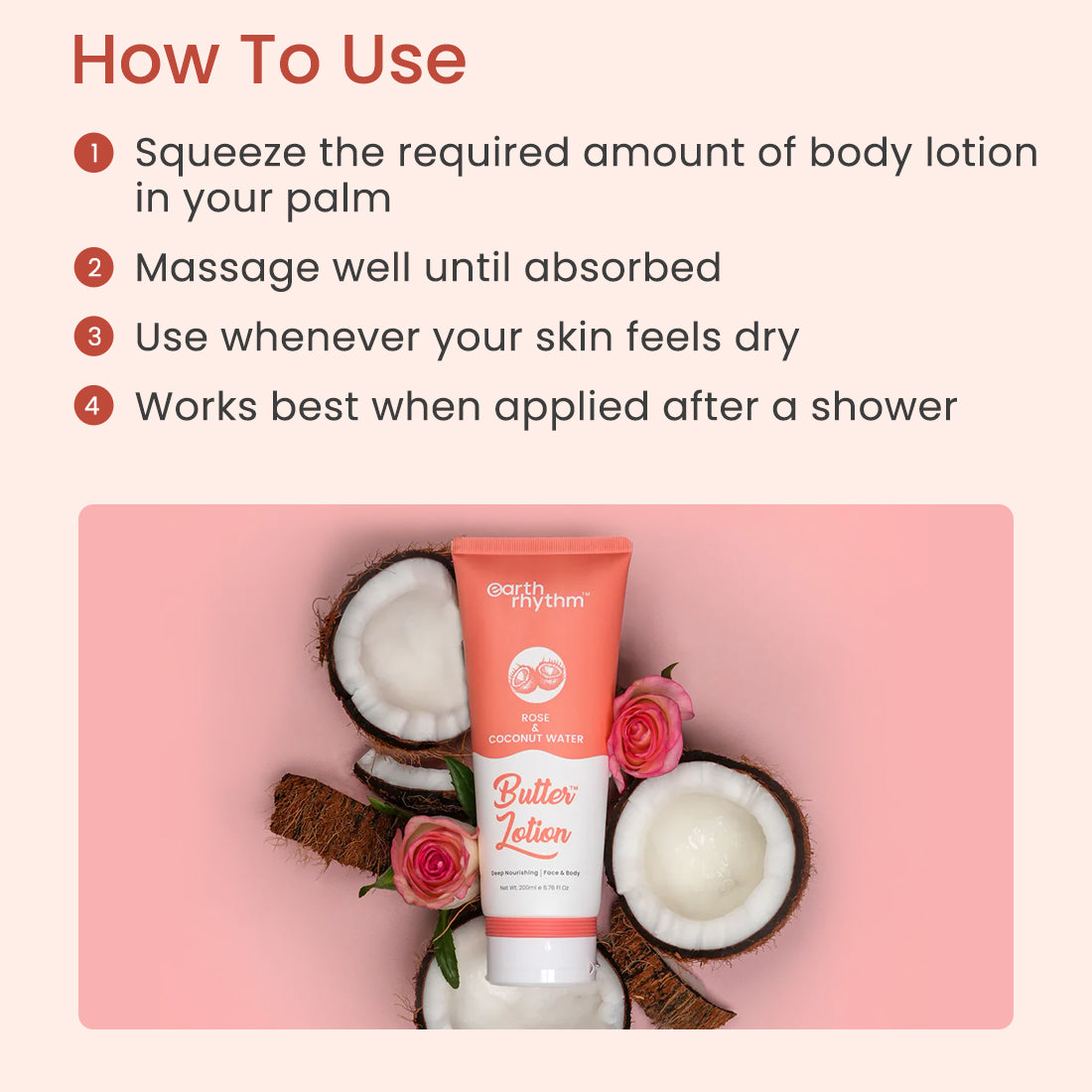 ROSE & COCONUT WATER BODY BUTTER LOTION