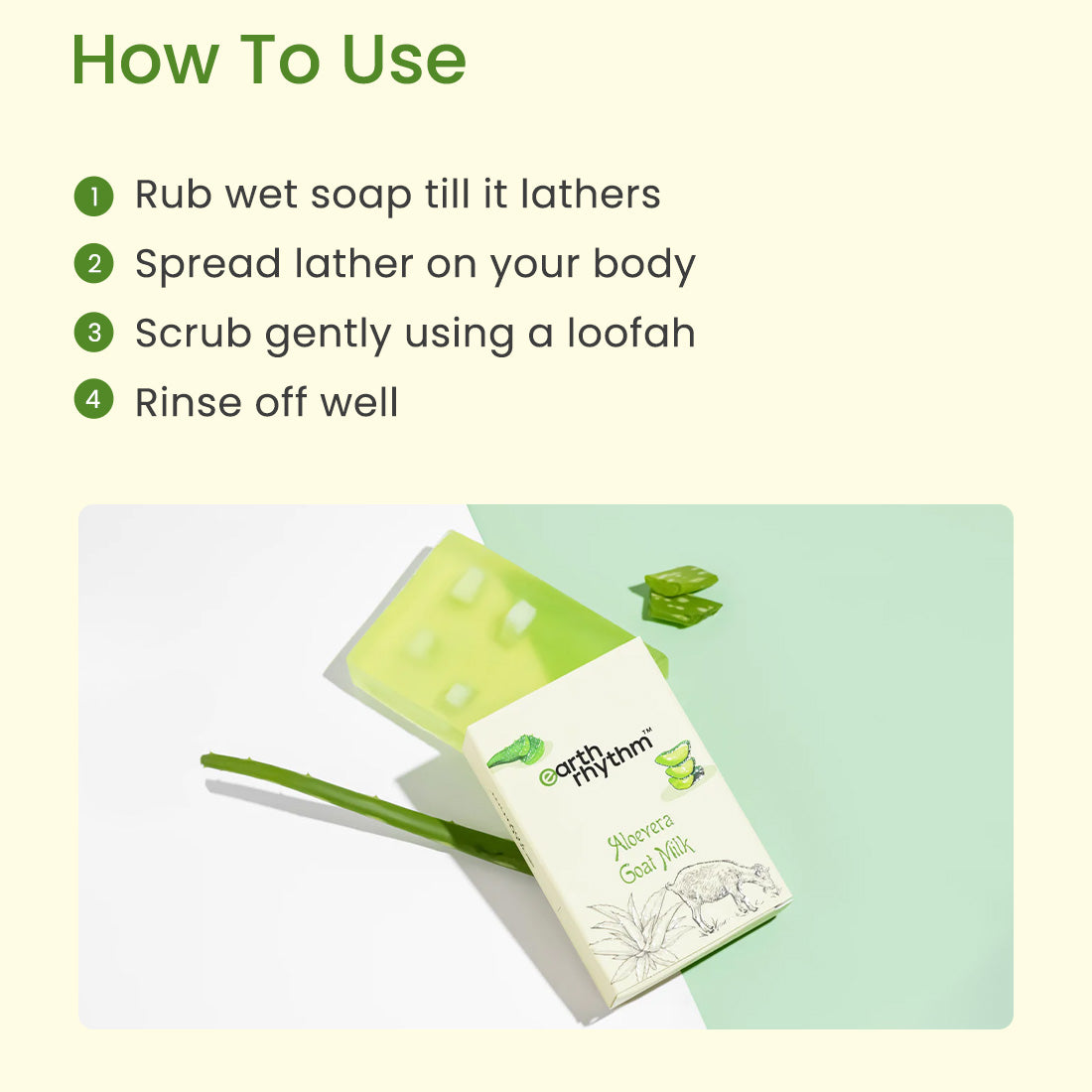 ALOE VERA GEL SOAP WITH GOAT MILK