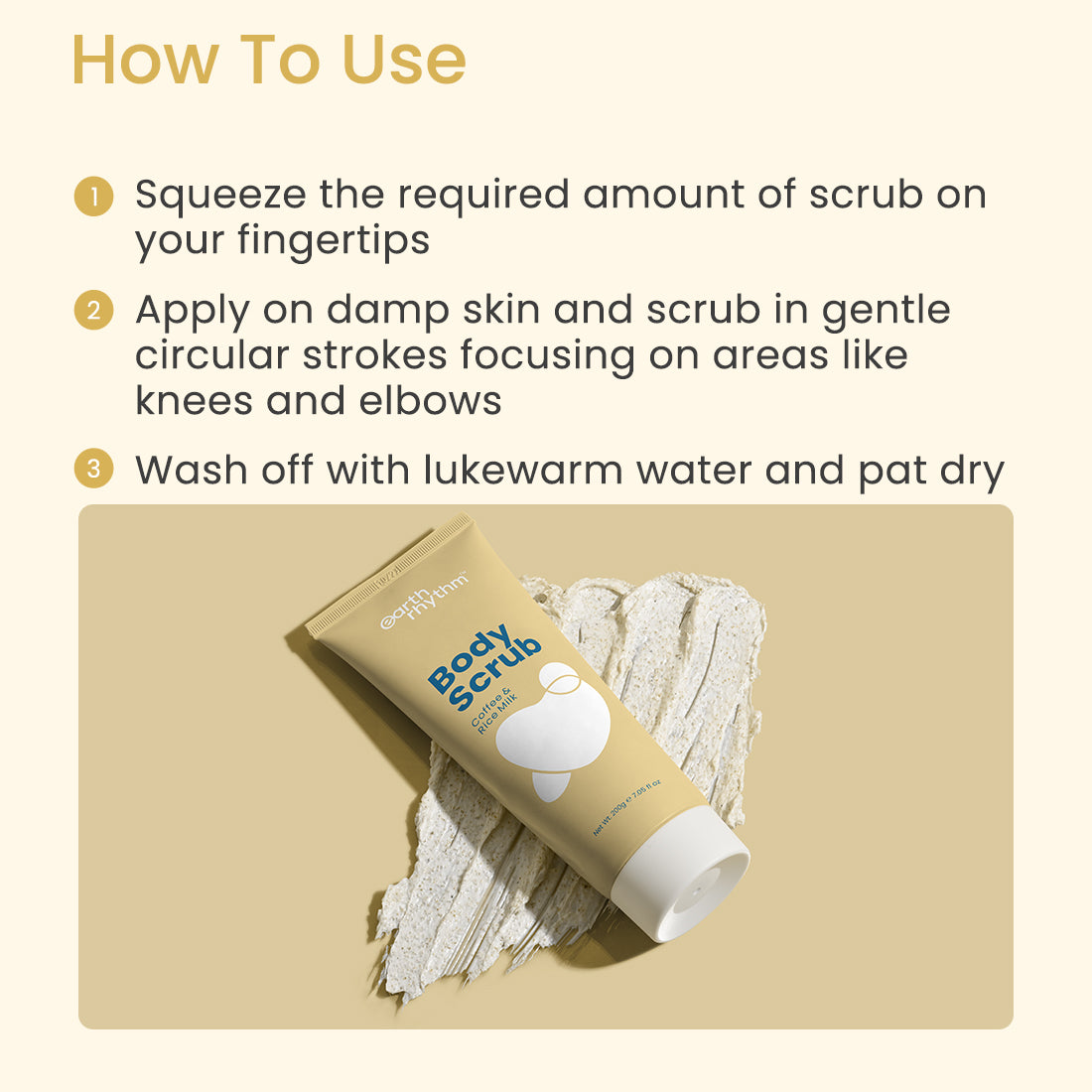 How to use Coffee Body Scrub With Rice Milk