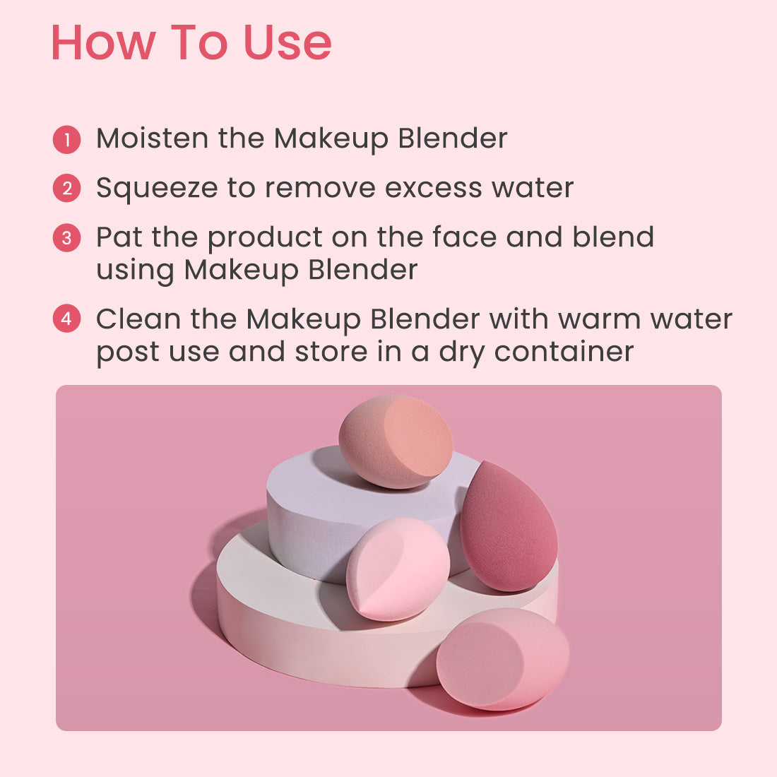 MAKE UP BLENDER (PACK OF 4)