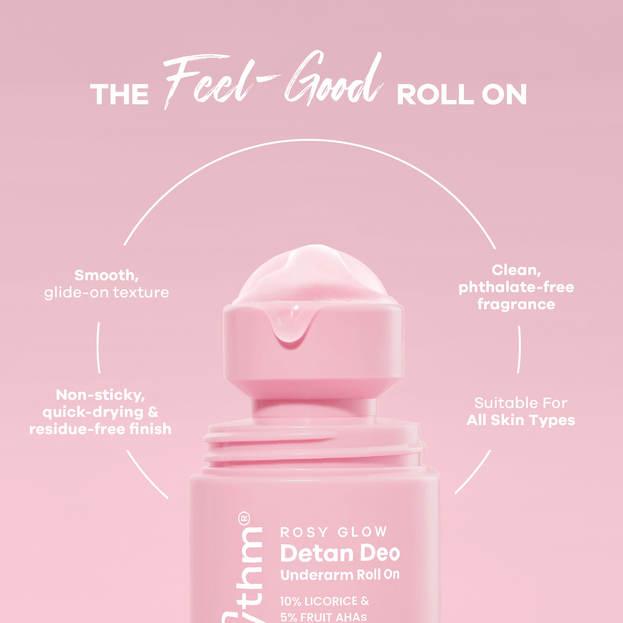 5% Fruit AHA I Detan Underarm Roll on I Visibly reduces Pigmentation I Citrus Fresh I No Aluminium I No Paraben I 50ml