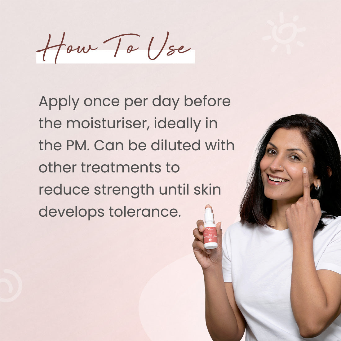 how to use mandelic acid serum