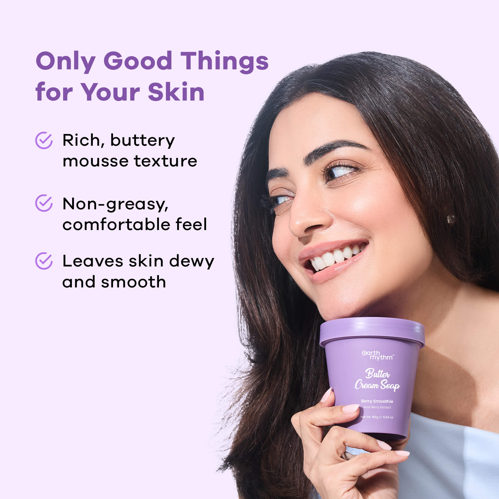 BERRY SMOOTHIE BUTTER CREAM SOAP - 160 gm