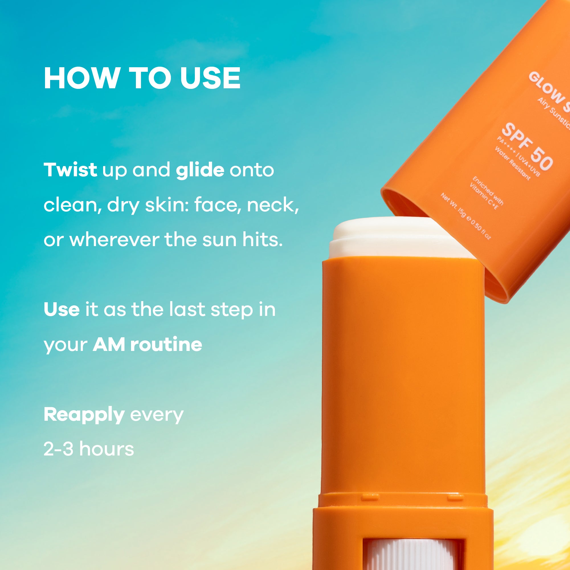 GLOW SURGE SUNSTICK SPF 50 SUNSCREEN STICK