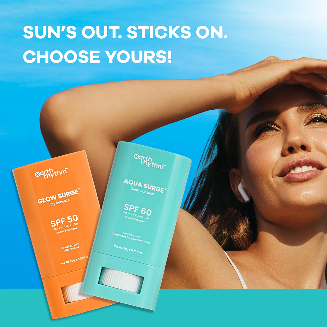 AQUA SURGE® SUNSTICK SPF 60 SUNSCREEN STICK