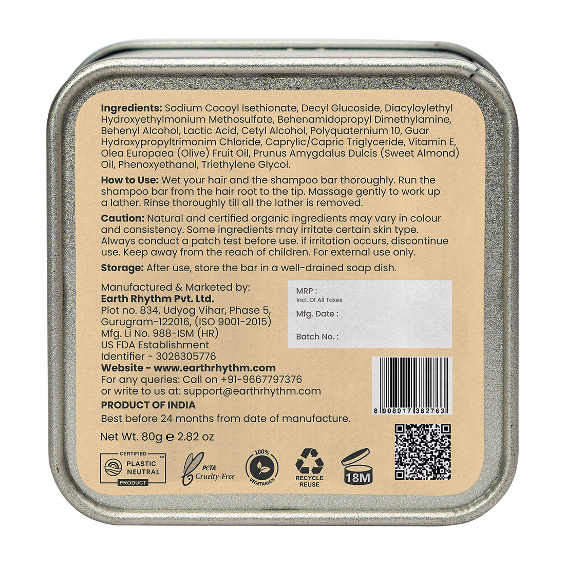 BABY SHAMPOO BAR WITH VITAMIN E