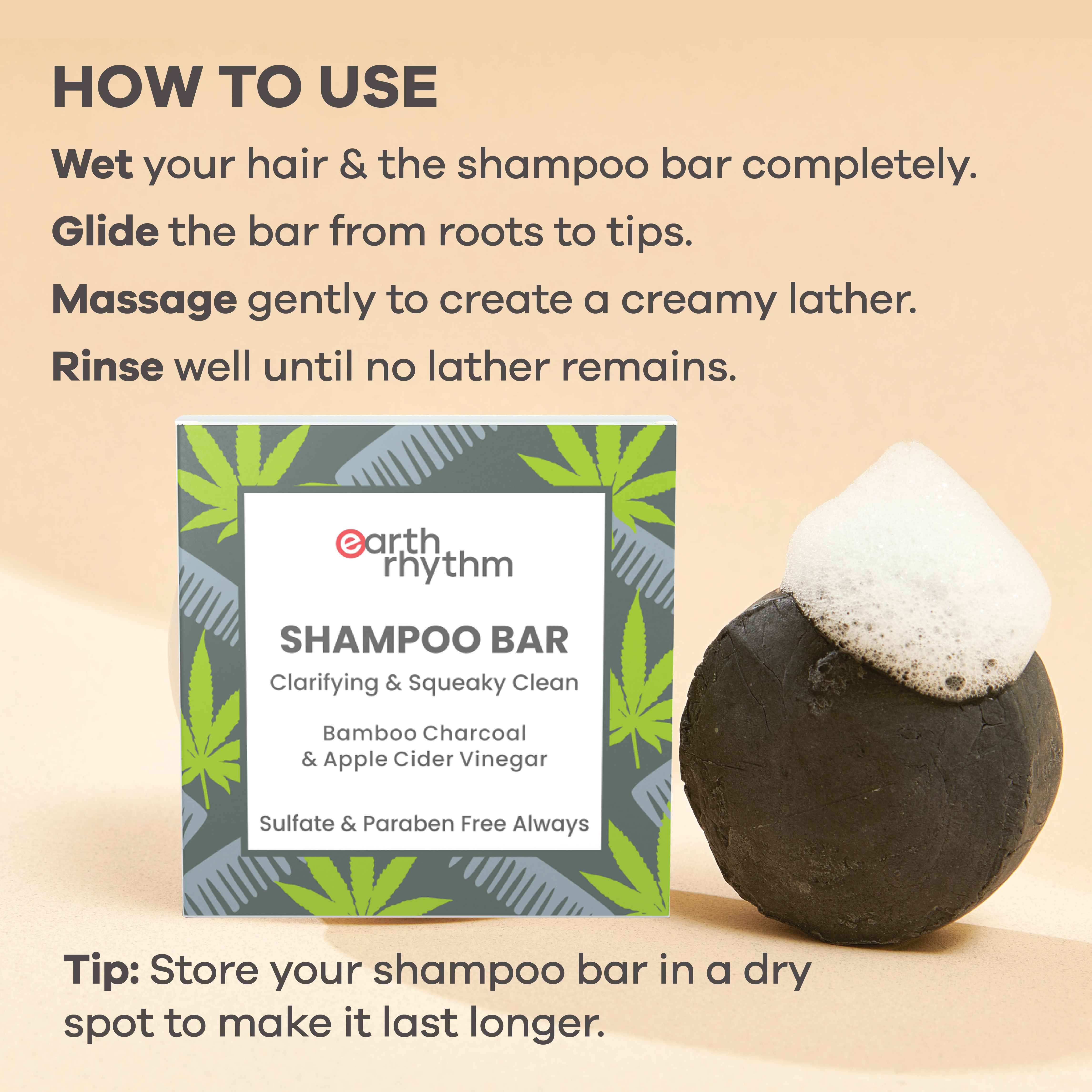 BAMBOO CHARCOAL SHAMPOO BAR