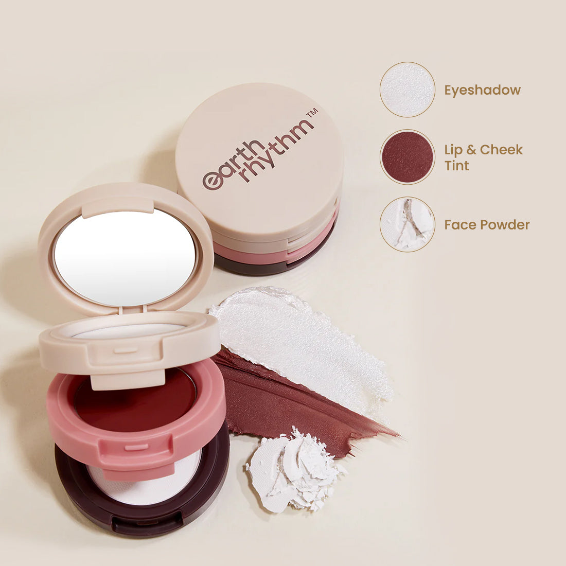 DAB SET GO 3-IN-1 FACE PALETTE