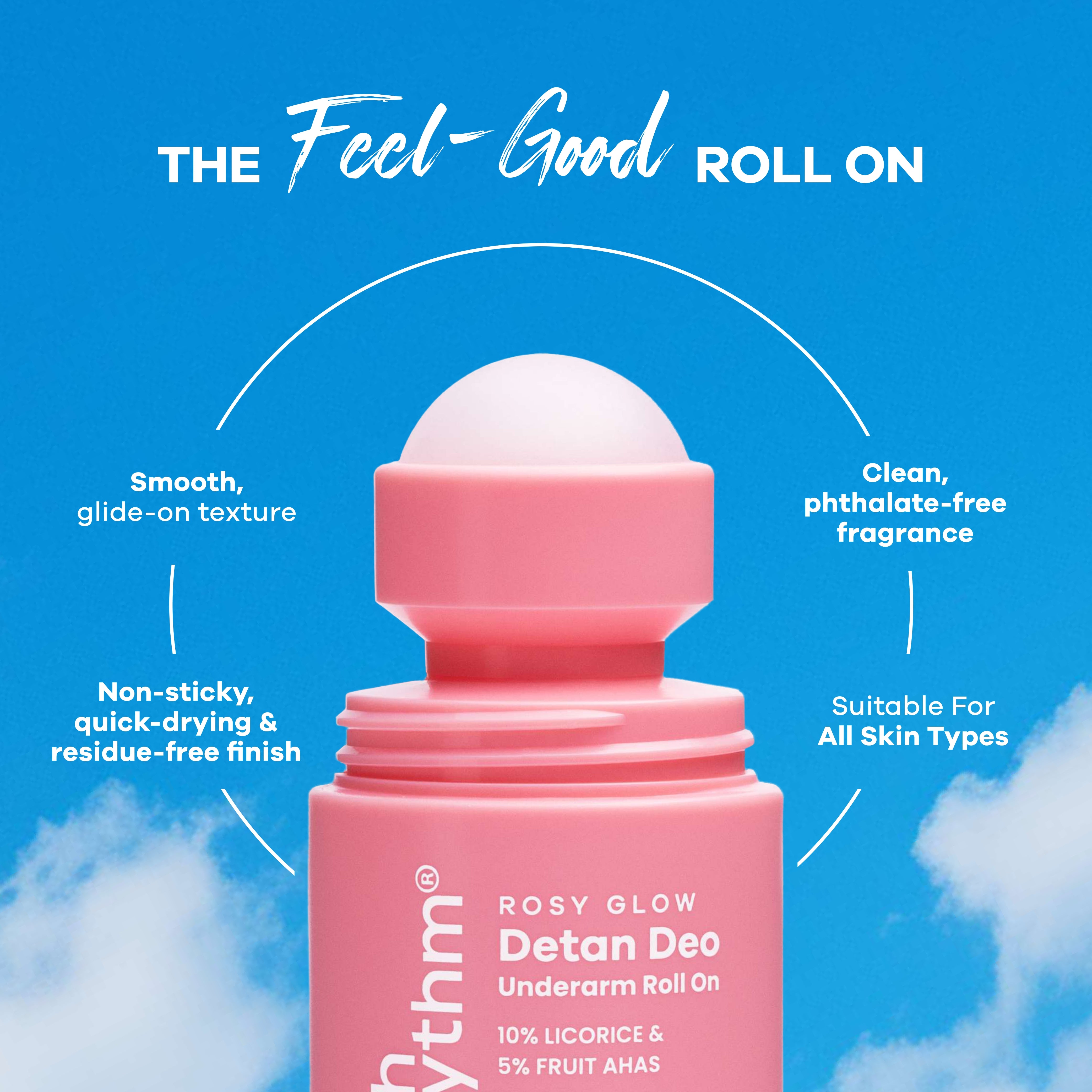 5% Fruit AHA I Detan Underarm Roll on I Visibly reduces Pigmentation I Citrus Fresh I No Aluminium I No Paraben I 50ml