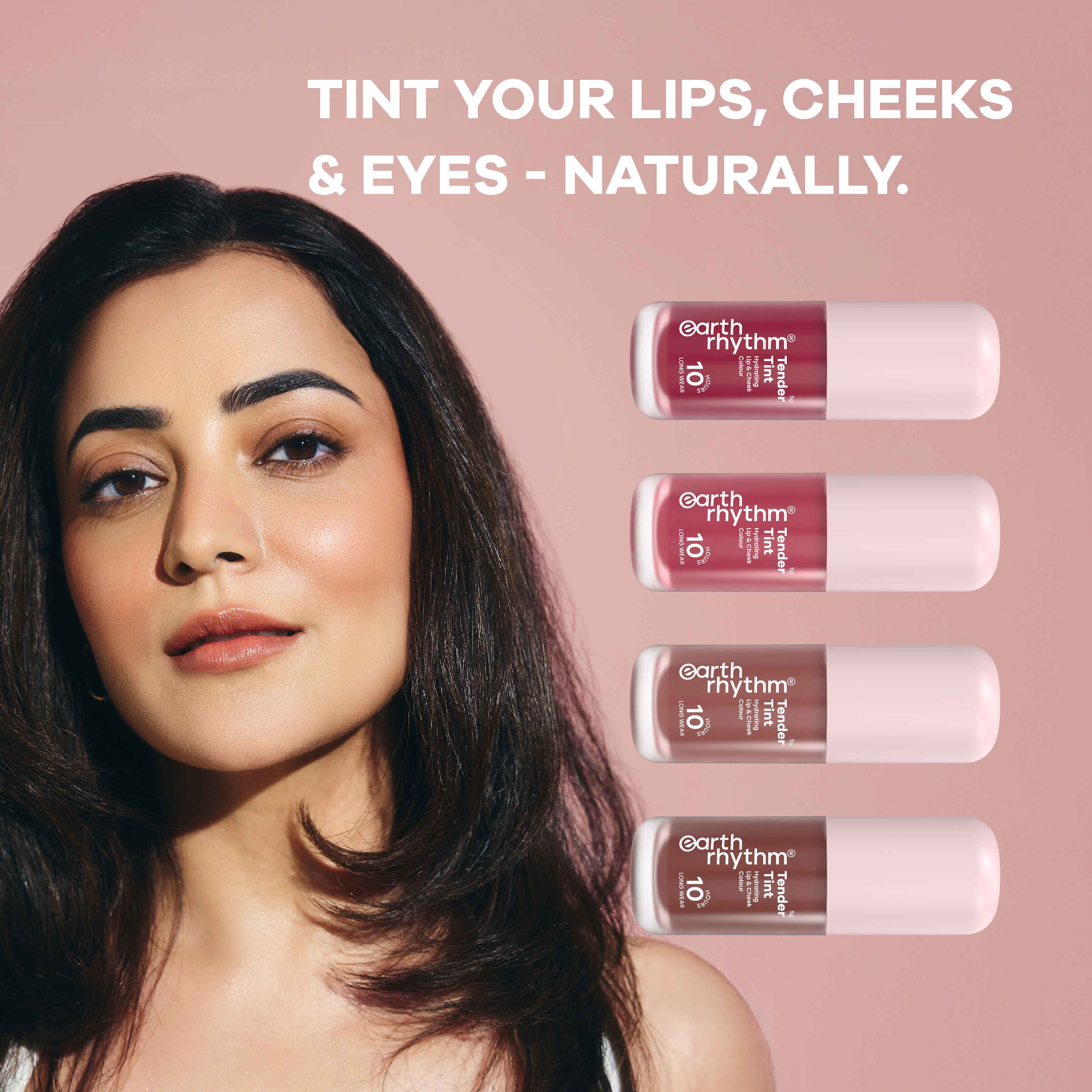 Tender Tint for Lip & Cheek with Pure Plant Pigments 10 H Stay