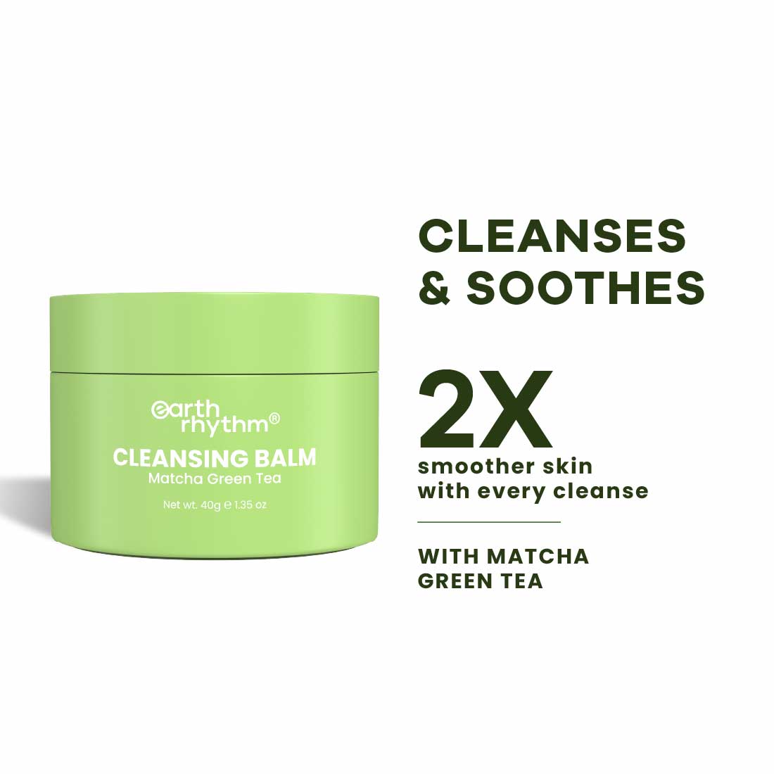 MATCHA GREEN TEA CLEANSING BALM - 40 gm