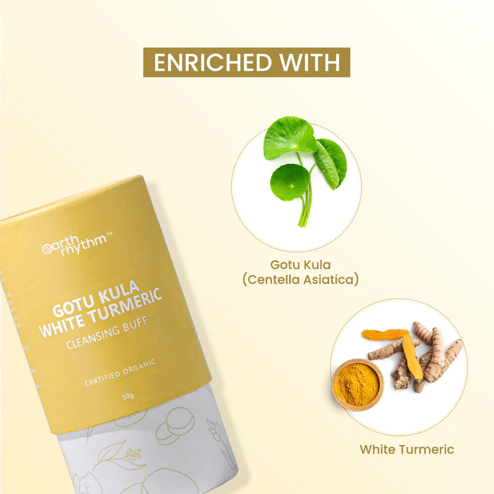 GOTU KULA & WHITE TURMERIC CLEANSING BUFF