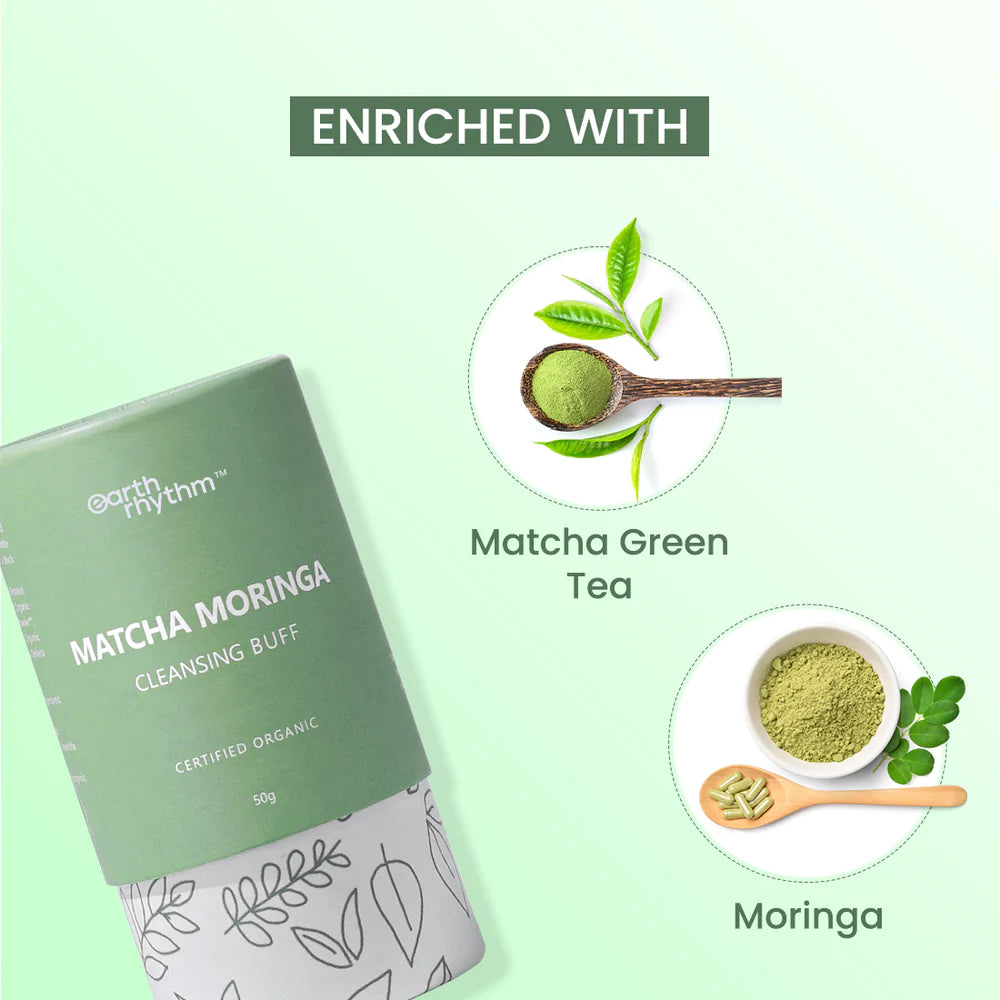 MATCHA MORINGA CLEANSING BUFF