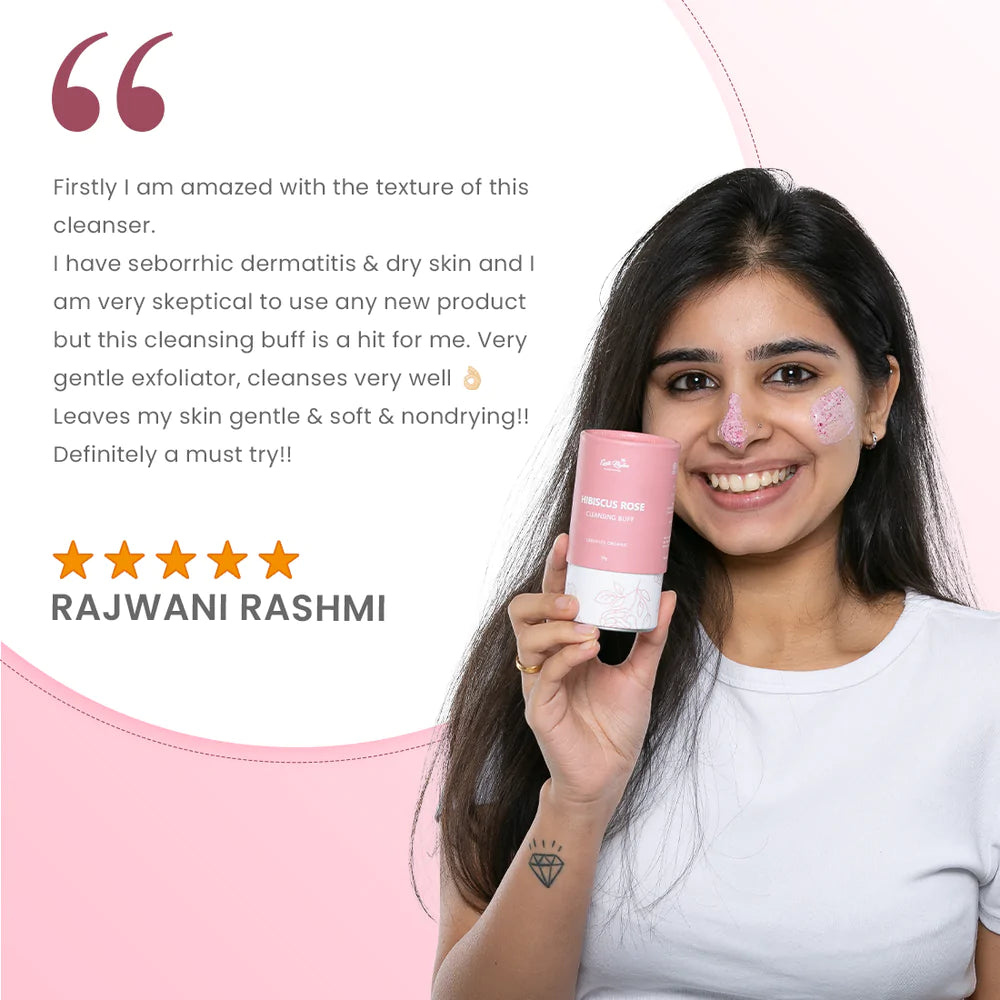 HIBISCUS & ROSE CLEANSING BUFF