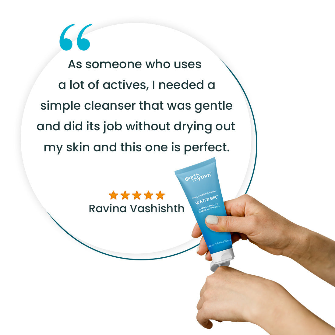 Energising Water Gel Cleanser Face Wash For combination skin