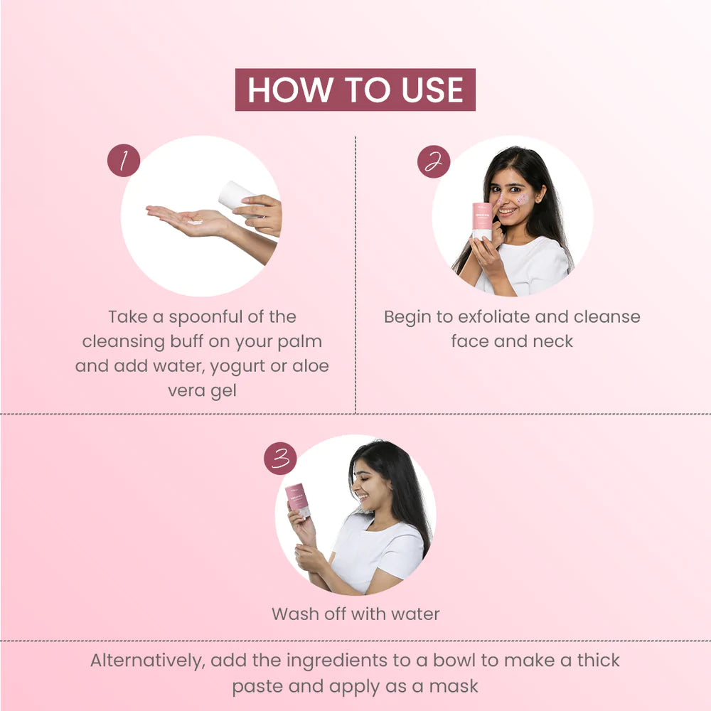 HIBISCUS & ROSE CLEANSING BUFF