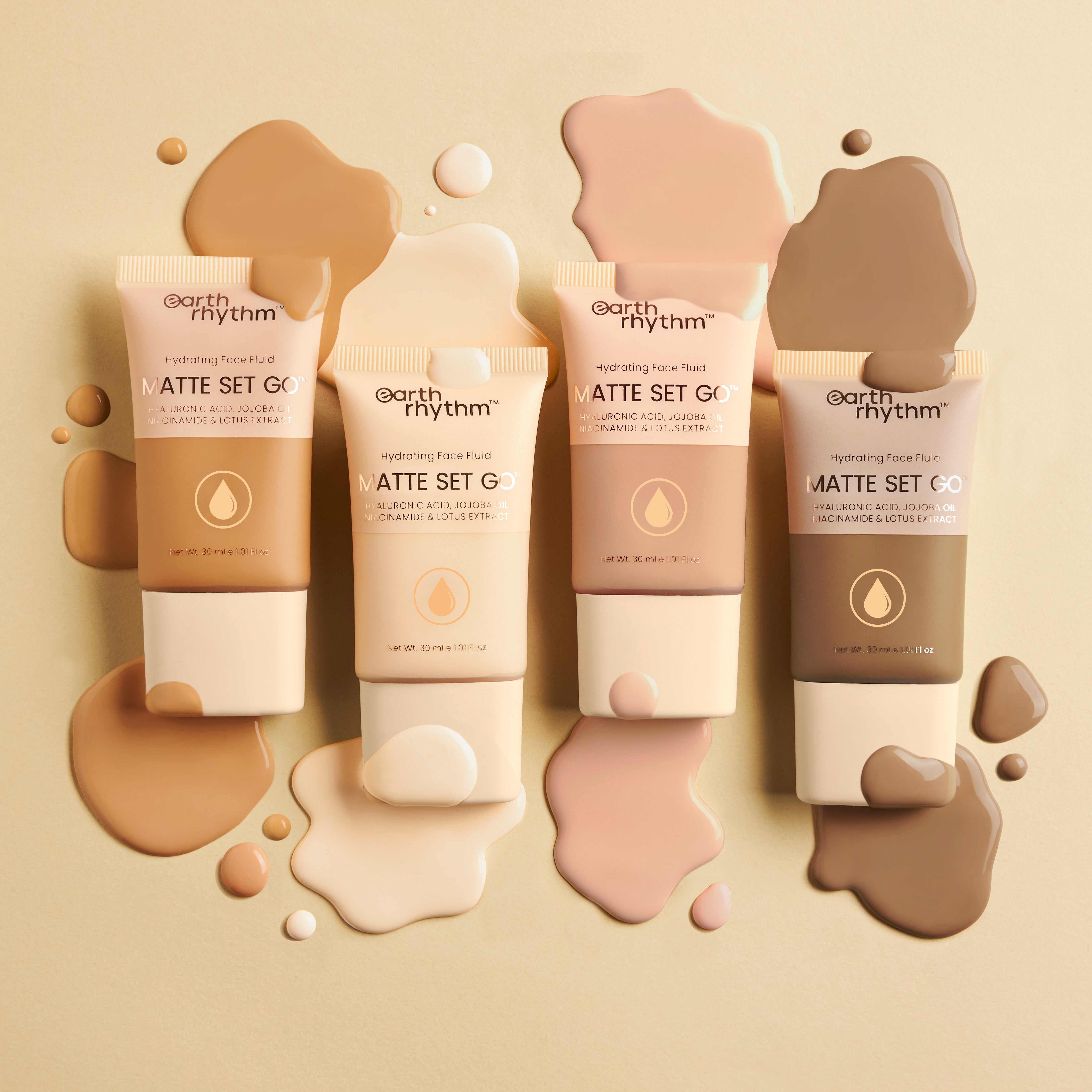 Earth Rhythm matte set go foundation