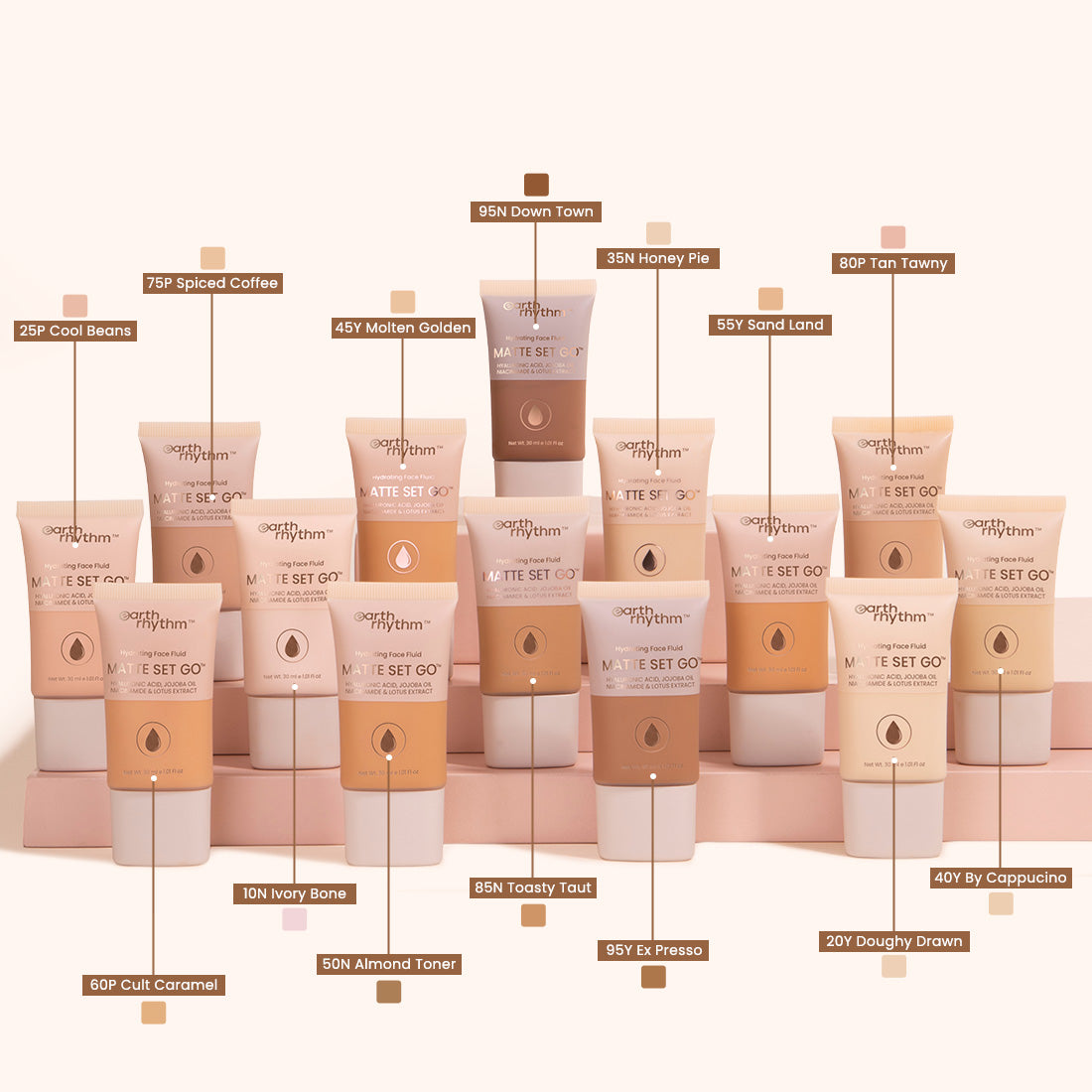 Matte Set Go Foundation all Variant