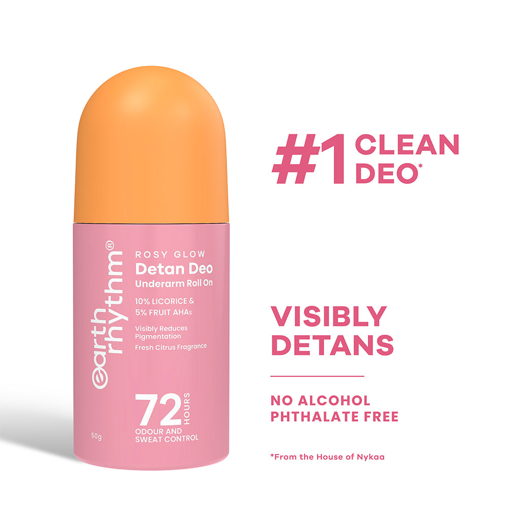5% Fruit AHA I Detan Underarm Roll on I Visibly reduces Pigmentation I Citrus Fresh I No Aluminium I No Paraben I 50ml
