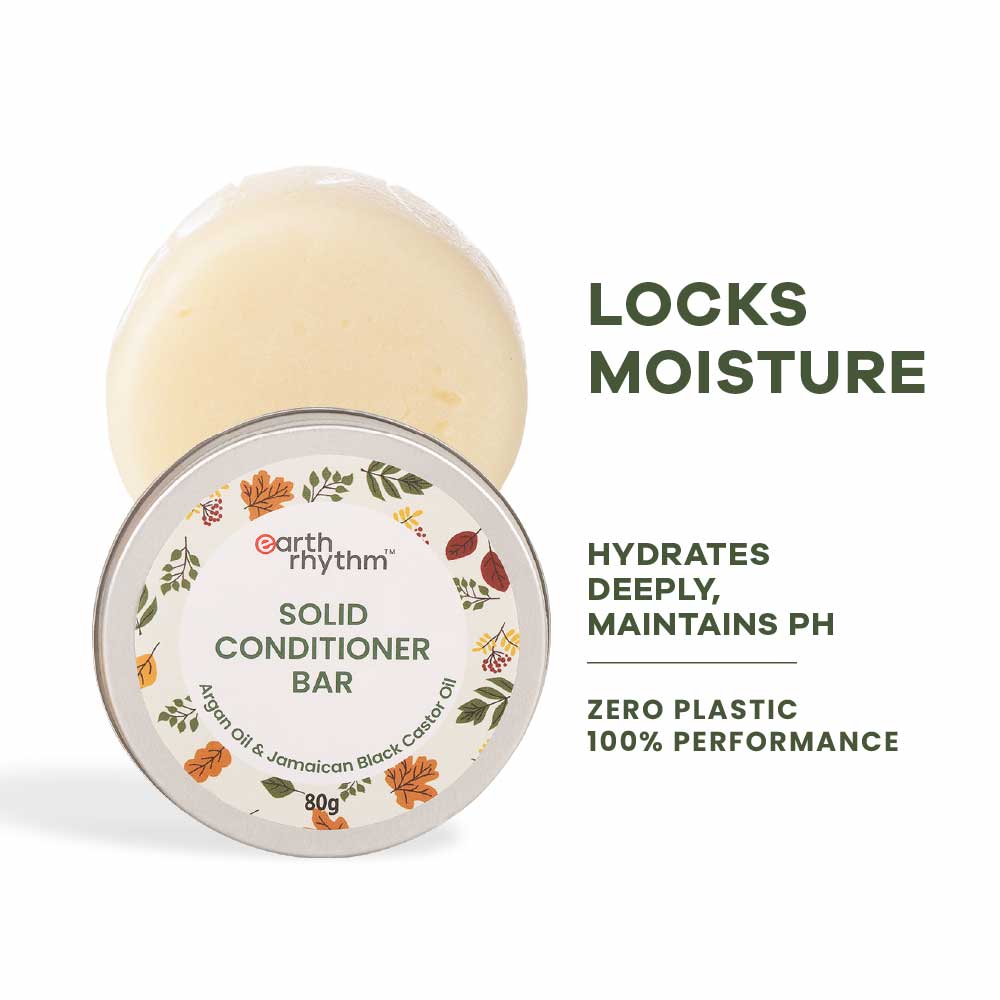SOLID CONDITIONER BAR – ARGAN & BLACK CASTOR OIL - 80g