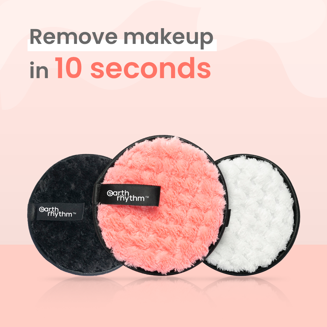 REUSABLE MAKEUP REMOVER/CLEANSING PADS PACK OF 2 BYOB