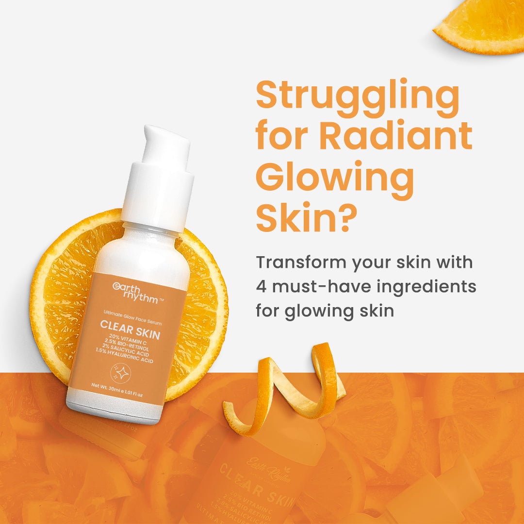 CLEAR SKIN - VITAMIN C, BIO-RETINOL, SALICYLIC ACID & HYALURONIC ACID