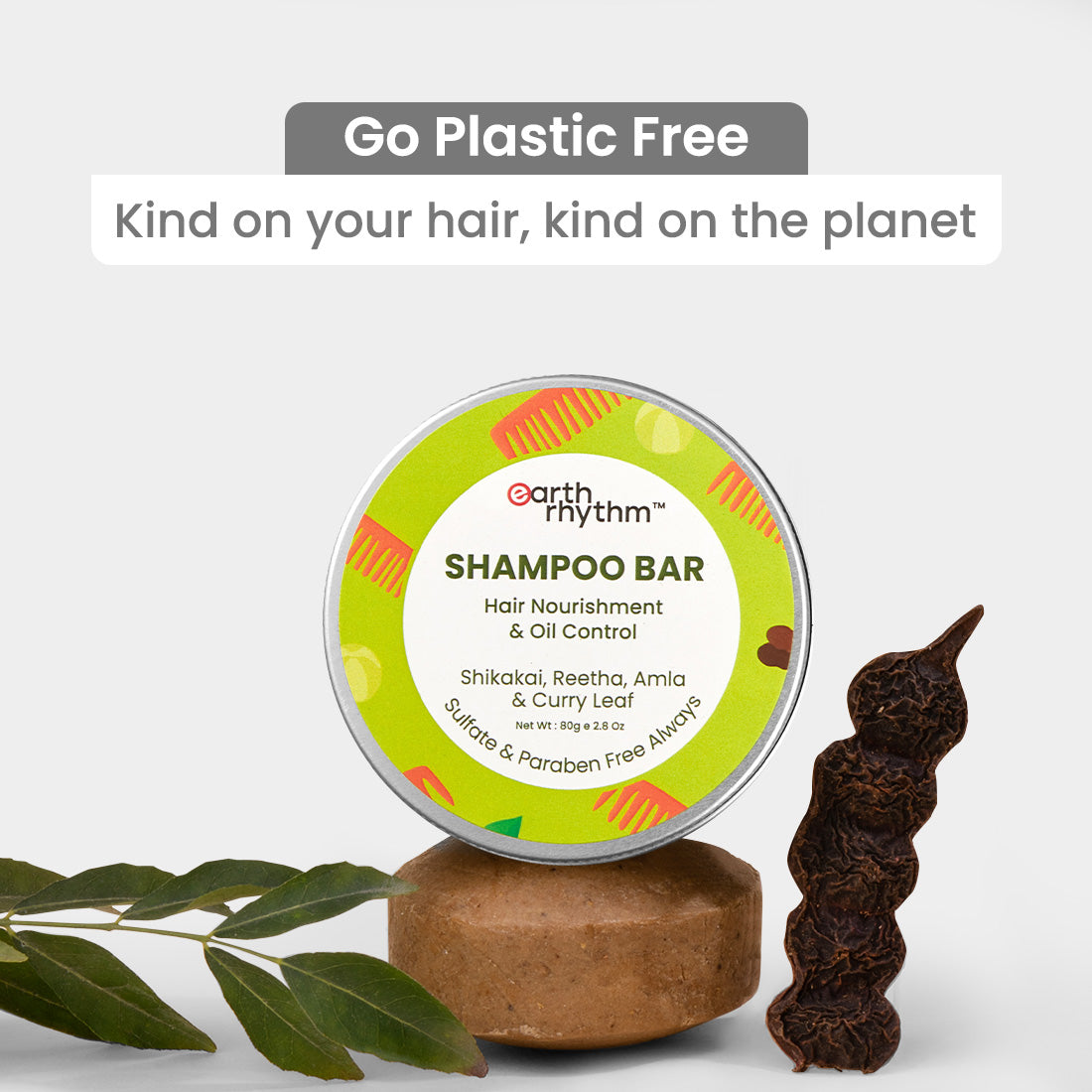 SHAMPOO BAR WITH SHIKAKAI, REETA, AMLA & CURRY LEAF