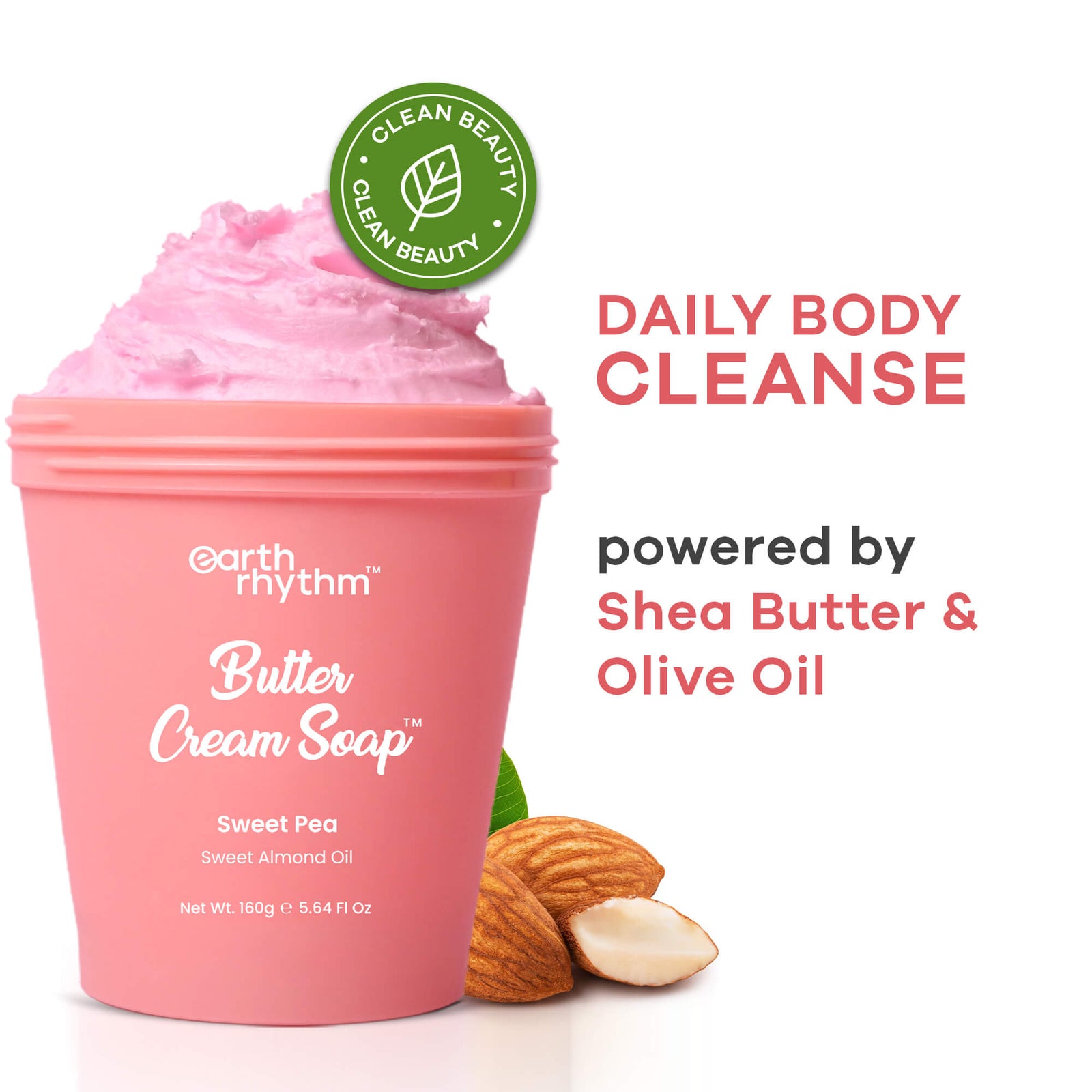 SWEET PEA BUTTER CREAM SOAP - 160 gm