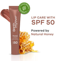 Honey Lip Balm SPF 50 Brightens Lips with Propolis,Peptides & Kojic Acid- 10 gm