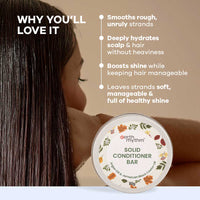 SOLID CONDITIONER BAR – ARGAN & BLACK CASTOR OIL - 80g