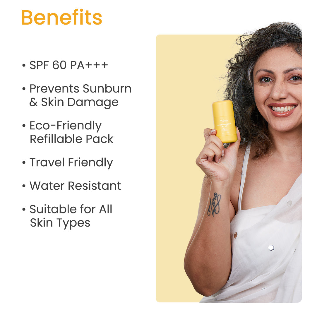 Invisible sunscreen stick spf 60 benefits