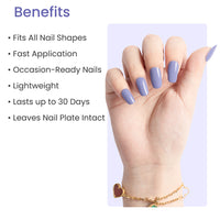 NAILED IT NAIL STICKERS PERIWINKLE BLUE
