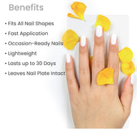 NAILED IT NAIL STICKERS ALL WHITE