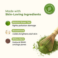 Matcha Face Mask Brightens & Detoxifies Skin with Matcha Green Tea & Glutathione-50g