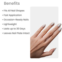 NAILED IT NAIL STICKERS METALLIC GREY