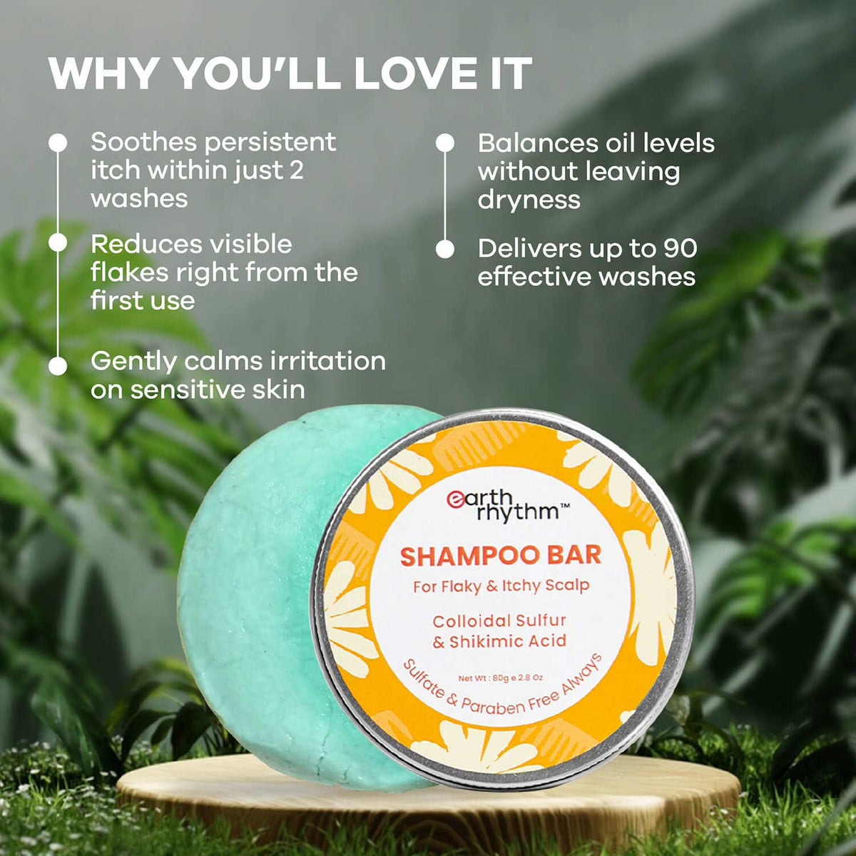 ANTI DANDRUFF SHAMPOO BAR - 80g